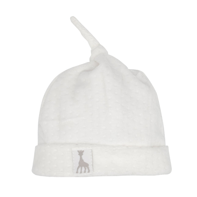 Gorro para bebé Sophie la Jirafa Velour Blanco hueso