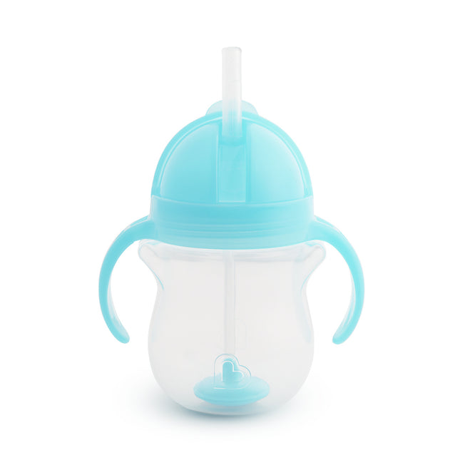 Vaso con pajita Munchkin Azul 207 ml