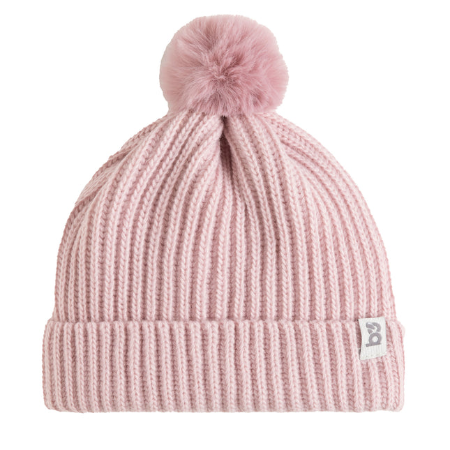 Gorro de bebé con pompón Cool Old Pink 3-36Months