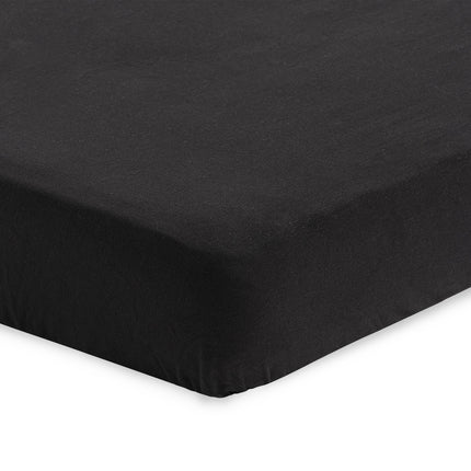 Jollein Sábana Ajustable Jersey Negro 60x120cm