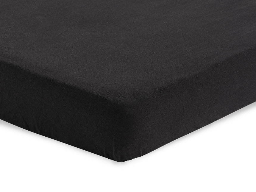 Jollein Sábana Ajustable Jersey Negro 60x120cm