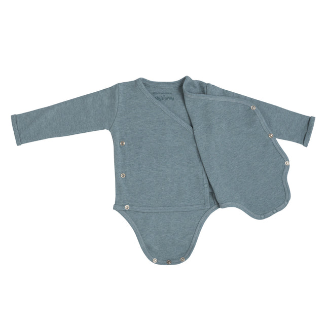 Baby's Only Romper Manga Larga Melange Stonegreen