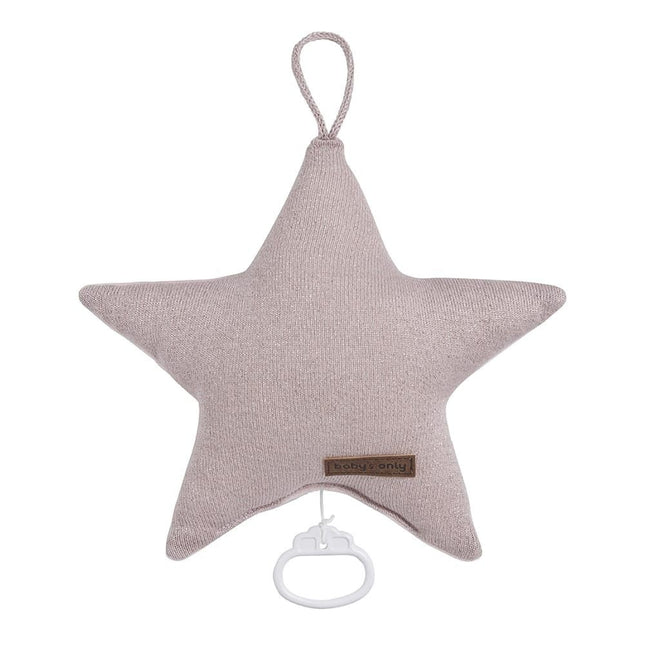 Colgante de música Baby's Only Star Sparkle Plata Rosa