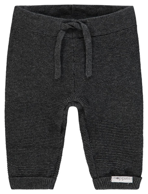 Noppies Pantalón Bebé Punto Reg Lux Gris Oscuro Melange