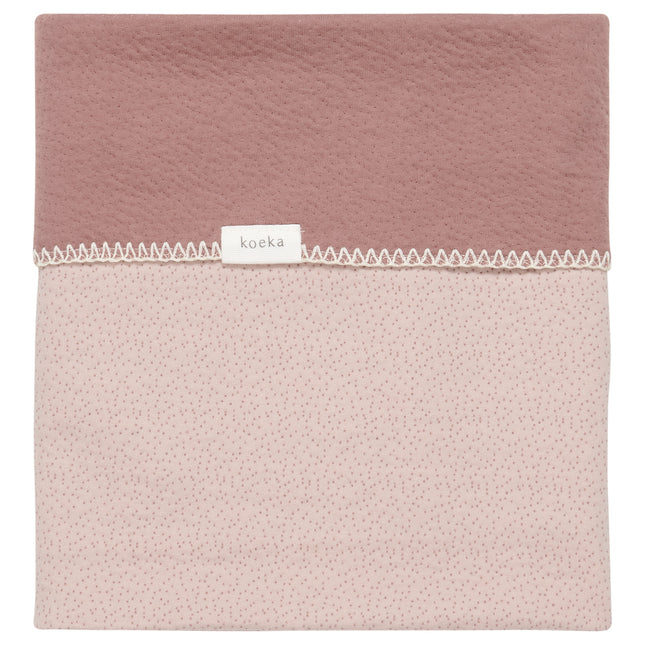 Koeka Manta Cuna Reversible Riga Gris Rosa