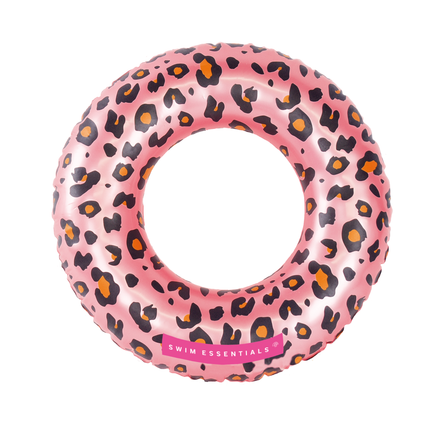 Swim Essentials Banda de Natación Infantil Estampado Leopardo Rosa 55Cm