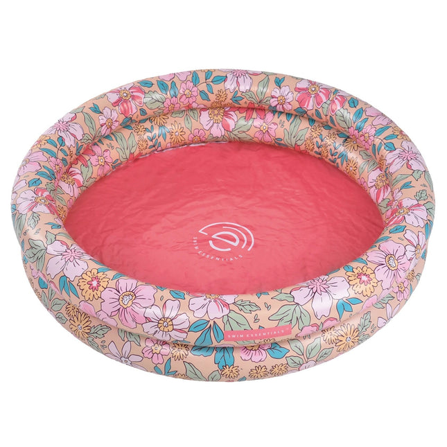 Swim Essentials Piscina Bebé Estampado Flor Rosa 2 Anillas 60Cm