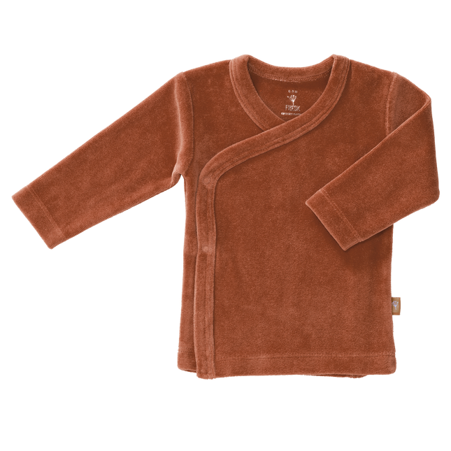 Fresk Baby Cardigan Velours Cobre