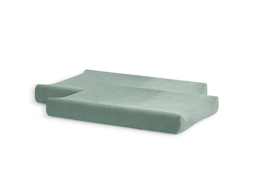 Jollein Funda Cambiador Rizo Verde Ceniza 75x85cm 2pcs