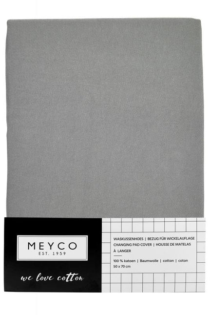 Meyco Funda cambiador Basic Jersey Gris