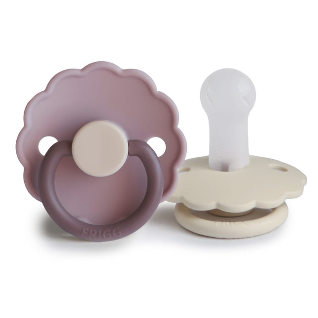 Tetina Frigg Tamaño 2 Daisy Bloom Lav.Haze/Crema Silicona 2-Pack