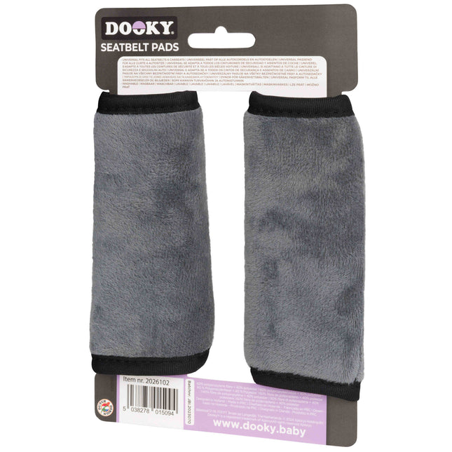 Protector de Cinturón Dooky Gris Melange 2pcs