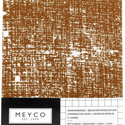 Funda cambiador Meyco Líneas finas Camel