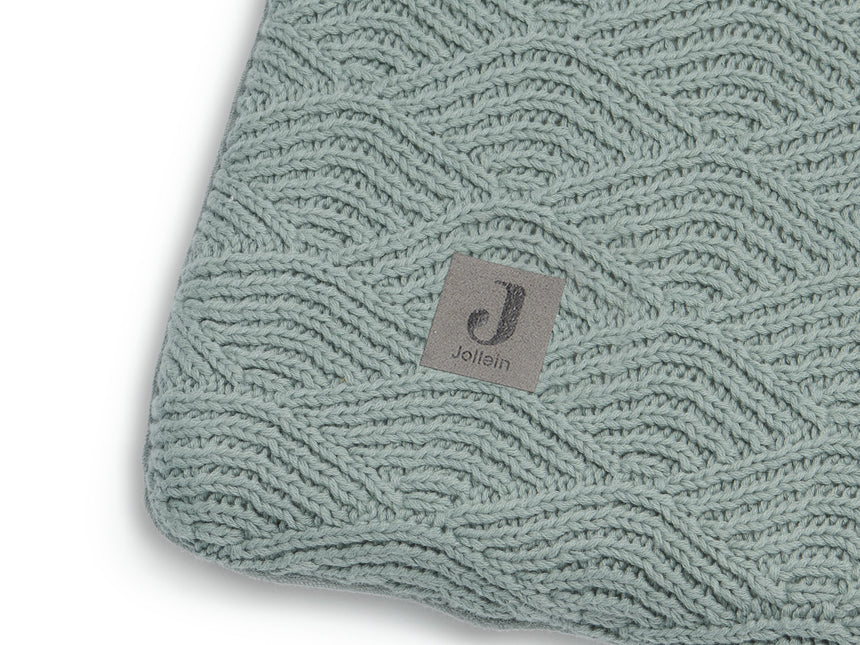 Funda cambiador Jollein River Knit Verde Ceniza 75x85cm