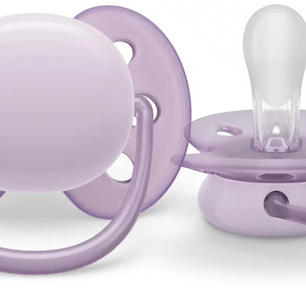 Philips Avent Chupete +0 Meses Suave Gris/Rosa