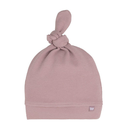 Gorro Con Botón Sólo Para Bebé Rosa Viejo Puro