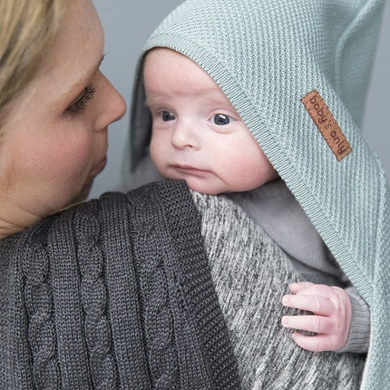 Manta Envolvente Sólo Bebé Lana Clásica Suave Blanco