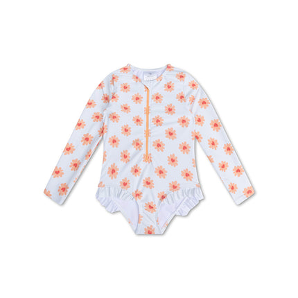 Traje de baño de manga larga Swim Essentials Niño Corazones de flores