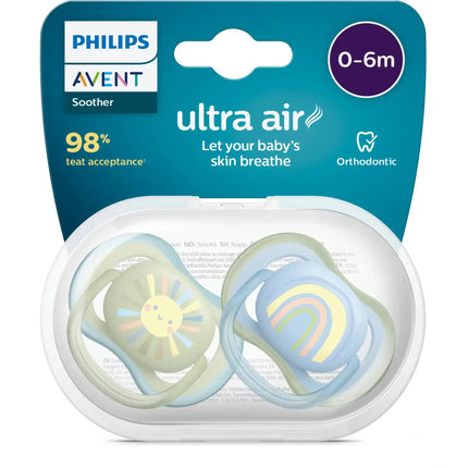 Philips Avent Chupete +0 Meses Air Sun/ Rainbow Niño