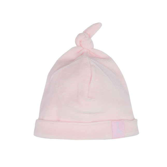 Gorro de bebé Sophie la Jirafa Velour Rib Rosa