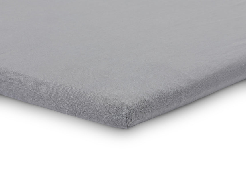 Jollein Sábana Ajustable Jersey Box Colchón Gris Tormenta 75x95cm 2pcs