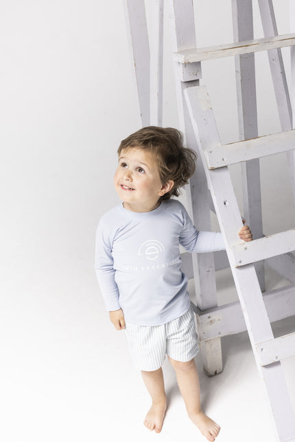 Traje de baño Essentials Niño Rayas Azul Claro