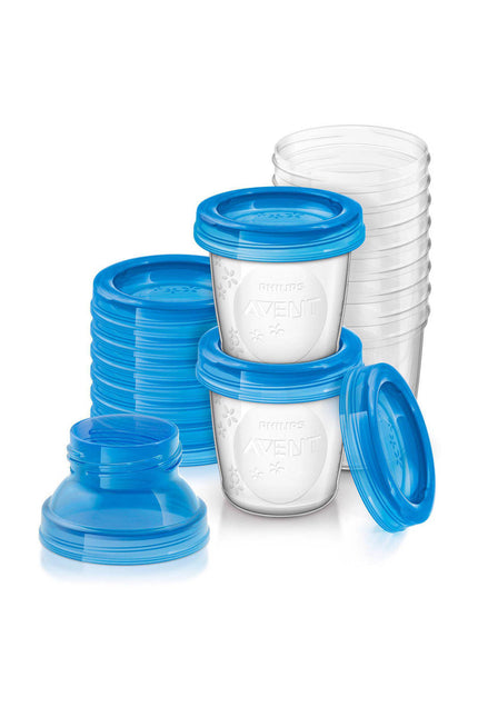 Vasos para almacenar leche materna Philips Avent 180 ml 10 unidades