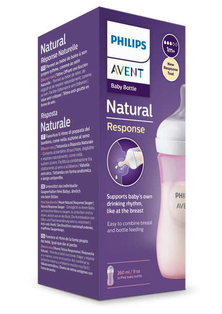 Biberón Philips Avent 3.0 Rosa 260ml