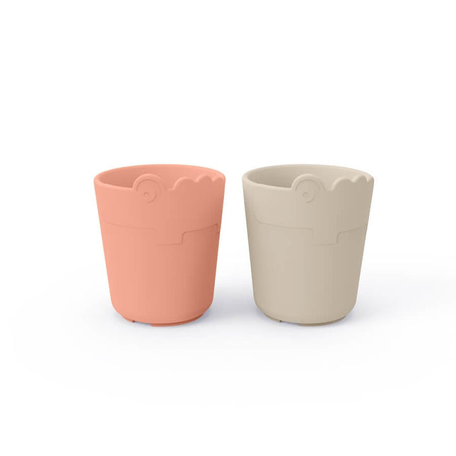 Juego de vasos Done by Deer Arena/Coral 2pcs