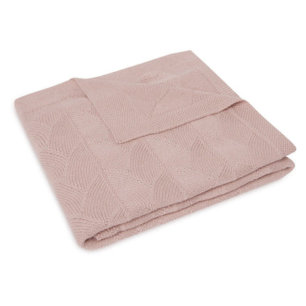 Manta de cuna Jollein Shell Knit Wild Rose 75x100cm