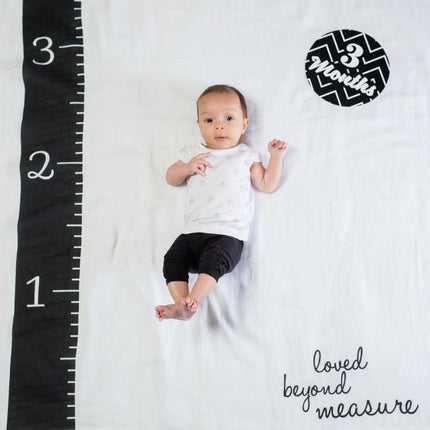 Lulujo Baby's First Year swaddle & cards set 100% algodón Amado sin medida