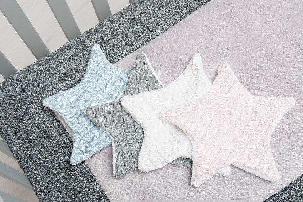 Baby's Only Cuddle Cloth Star Cable Blanco