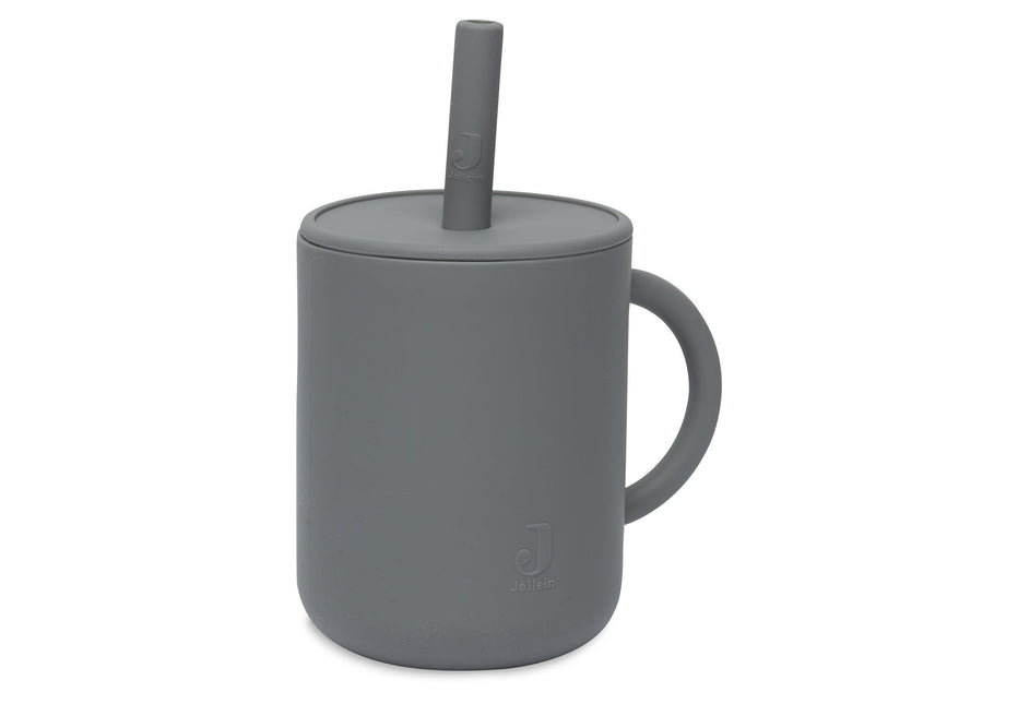 Jollein Vaso para beber Silicona Gris Tormenta