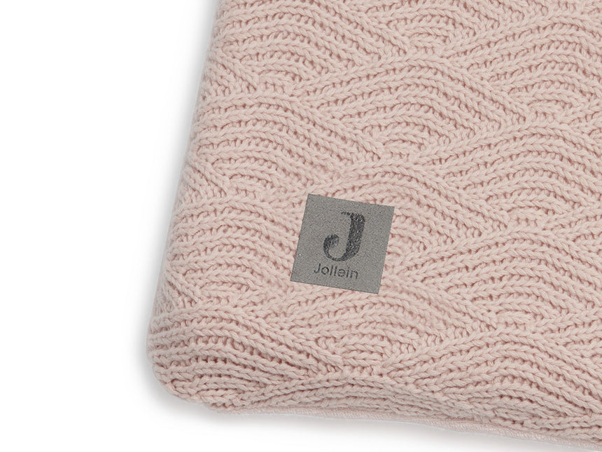 Funda cambiador Jollein River Knit Rosa Pálido 75x85cm