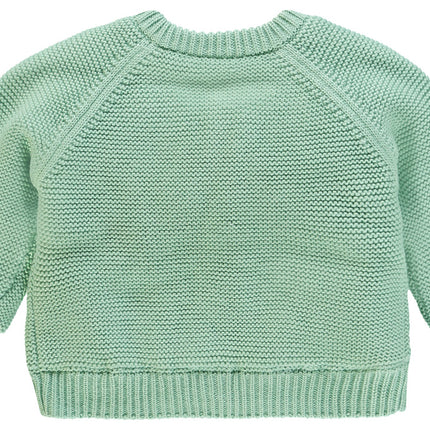 Noppies Baby Cardigan Forro de peluche Gris Menta