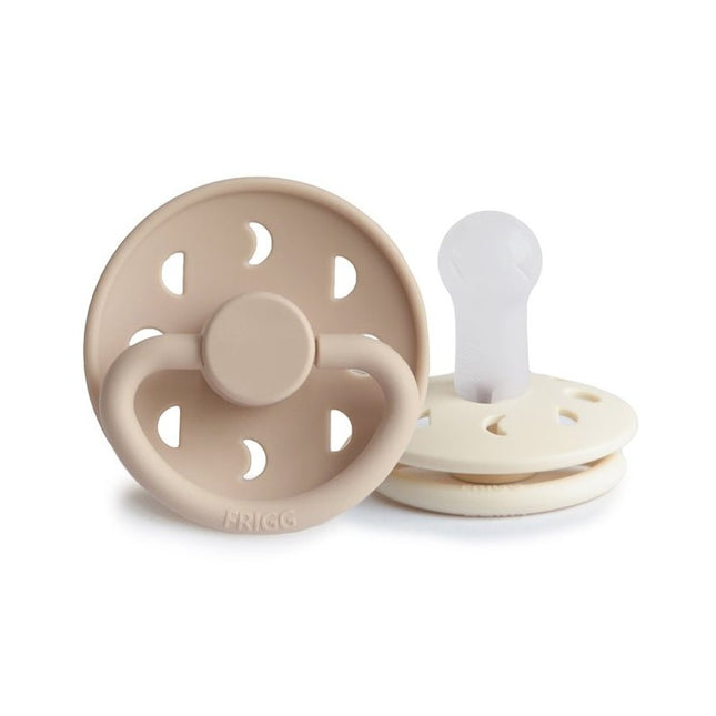 Tetina Frigg Tamaño 2 Crema Lunar/Croissant Silicona Paquete de 2