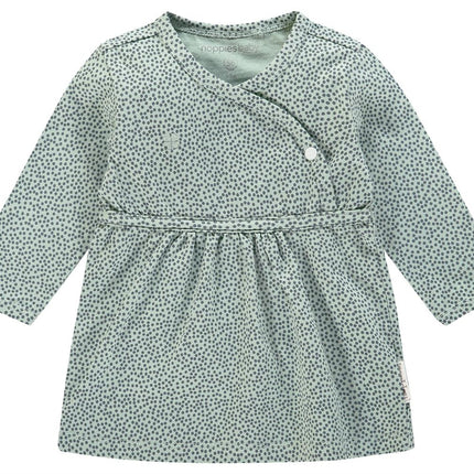 Noppies Vestido de bebé Mattie Gris Menta