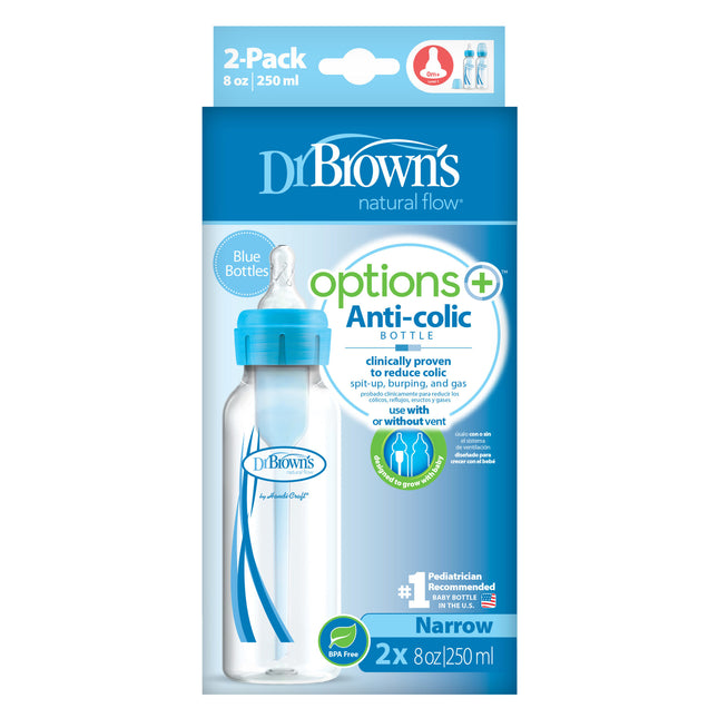 Dr. Brown's Options+frasco estándar 250ml duopack azul