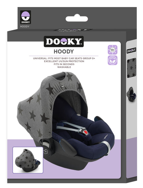 Dooky Maxi Cosi Sombrilla Capucha Estrellas Gris