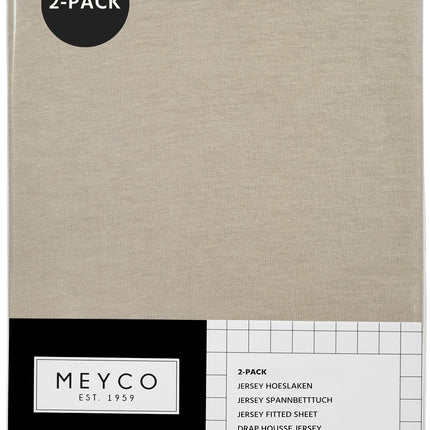 Meyco Sábana Ajustable Jersey 2St 60X120 Arena