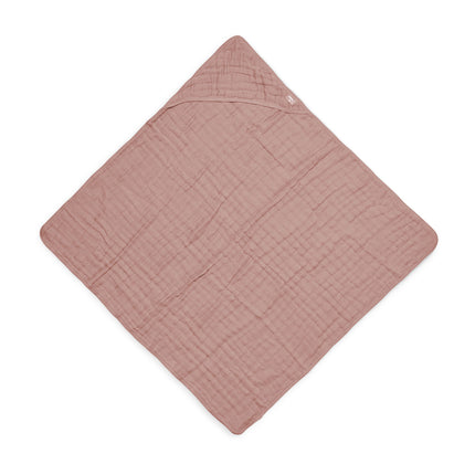 Funda de Baño Jollein Bebé Algodón Arrugado Palo de Rosa 75x75cm