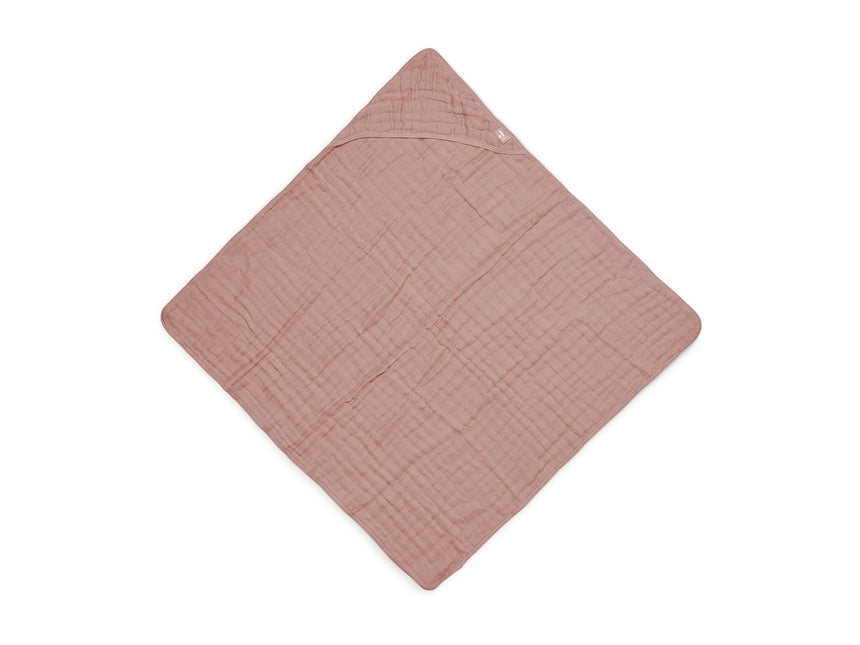 Funda de Baño Jollein Bebé Algodón Arrugado Palo de Rosa 75x75cm