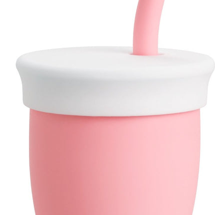 Munchkin Vaso con Pajita Silicona Rosa