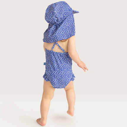 Traje de baño Essentials Niño Azul Leopardo