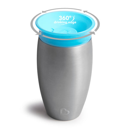 Munchkin Vaso Bebedero Miracle Sippy Cup Azul Acero inoxidable