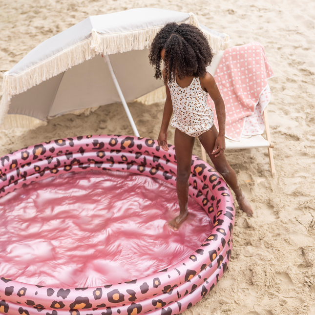 Swim Essentials Piscina Infantil Estampado Tigre Rosa 1,5M