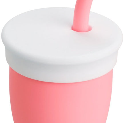 Munchkin Vaso con Pajita Silicona Rosa