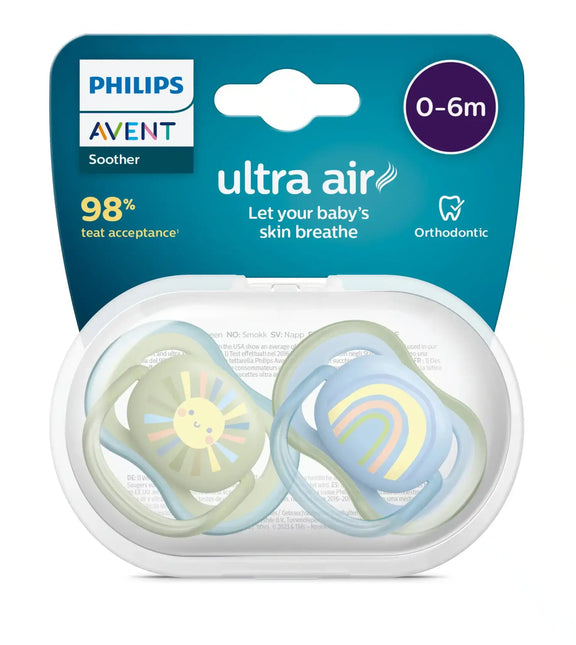 Philips Avent Chupete +0 Meses Air Sun Rainbow Mix