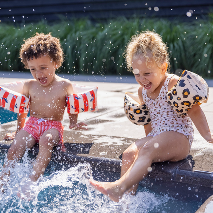 Swim Essentials Tirantes de natación con estampado de pantera 2-6 años