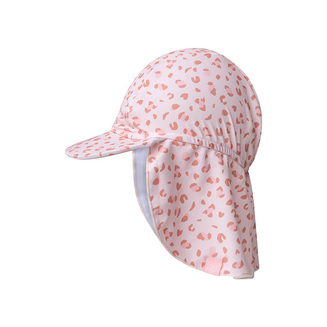 Swim Essentials Gorro Solar Bebé Uv Rosa Viejo Leopardo Protección Cuello